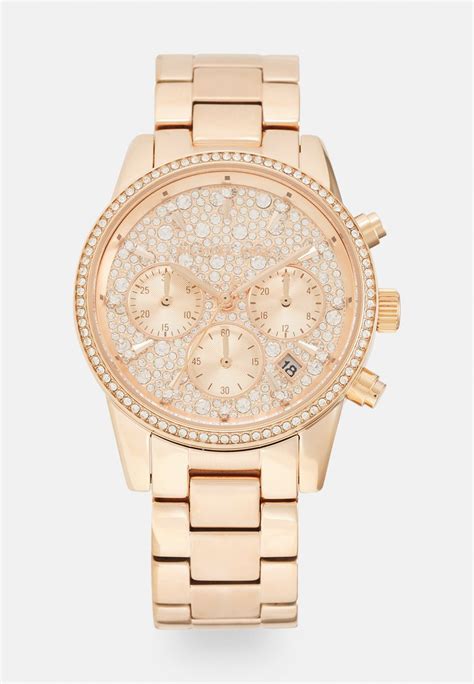 mens rose gold watch michael kors|michael kors ritz chronograph.